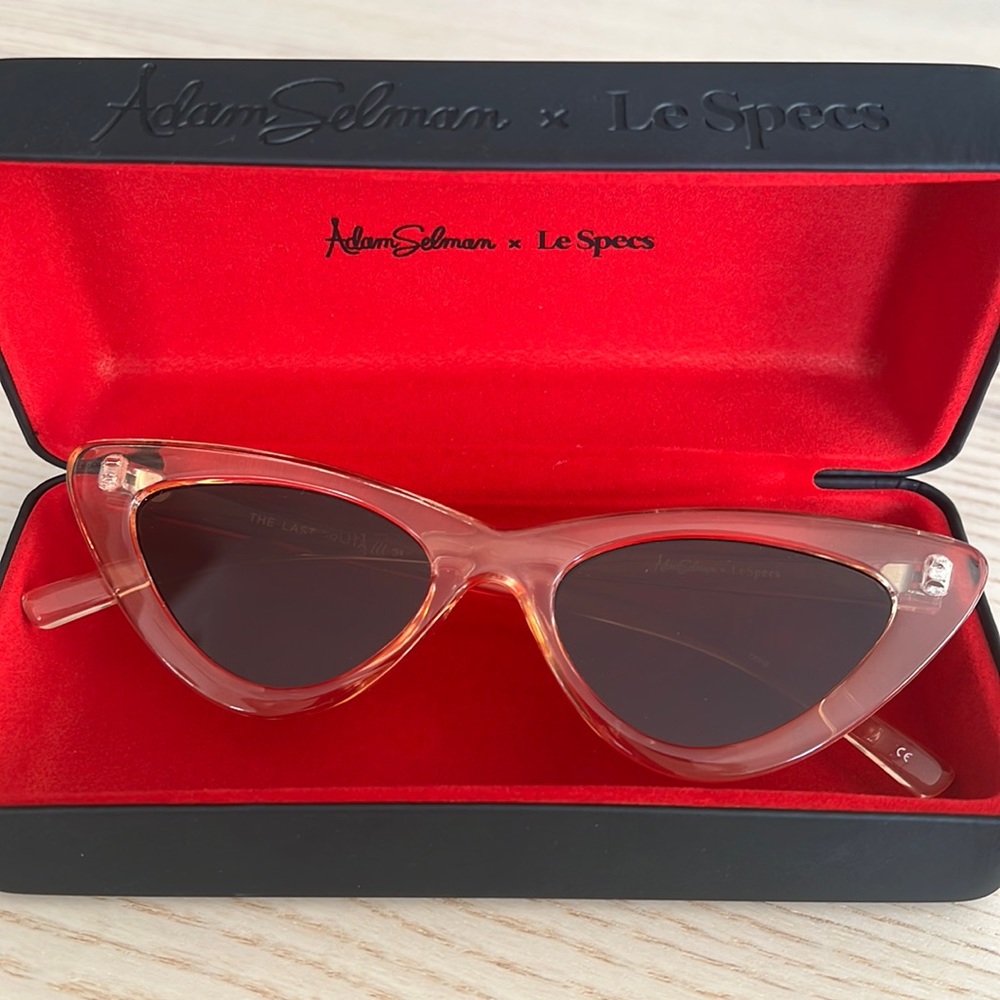 Le Specs x Adam Selman The Last Lolita Cat-eye Sunglasses Nougat - Never worn